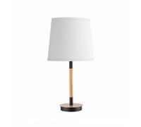 Lámpara de sobremesa alondra 1xe14 negro-haya/blanco 25d