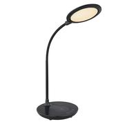 Lámpara de sobremesa LED Regina (6 W, L x An x Al: 33 x 17 x 54 cm, Negro, Blanco cálido)