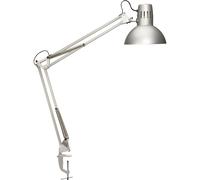 Lámpara de pinza MAULstudy, color plateado, altura 44 cm, metal