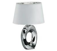 Lámpara de sobremesa Taba (40 W, L x An x Al: 23 x 18 x 33 cm, Plateado, E14)