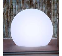 Buly Lámpara de exterior bola decorativa Ø60 cm blanca LED Newgarden