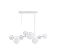 Lampara de techo alargada lozolla 8xg9 blanca