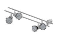 Lámpara de techo Amaryllis metal 4 focos ajustables 360°