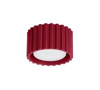 Sollux Lighting Lámpara de techo Aura – Foco aluminio, 1 llama, Bombilla LED, Burdeos