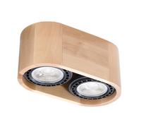 Sollux Lighting Basic lámpara de techo 2x40 W madera SL.0914