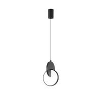 Lámpara de techo colgante carlota 1l negro 17w 6500k 2380lm