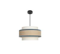 Lámpara de techo colgante cornalina 1x27 beis/azul 40d