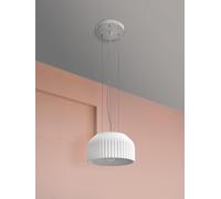 Lámpara de techo colgante de yeso blanca 1 luz e27 colgante plaster