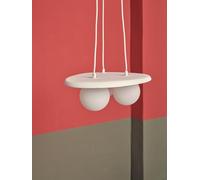 Lámpara de techo colgante de yeso blanca 38.5 cm de ancho plaster ledvance 3 luces e27. altura máxima 150 cm