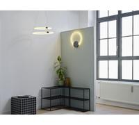 Lámpara de techo colgante policarbonato gris 2 luces led aura osram ø49.8 cm control de intensidad
