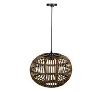 Lámpara de techo de bambu marrón, d37x27h cm