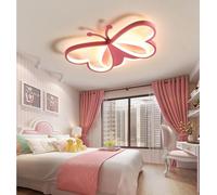 Lámpara de techo de mariposa LED 3D Lámpara de techo Lámpara de dibujos animados Iluminación de techo para habitación de niños para dormitorio, habitación de niños o niñas, atenuación continua