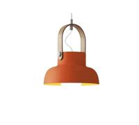 Lámpara de techo empotrada, lámpara colgante de hierro y madera de estilo industrial nórdico, base E27, pantalla de araña de un solo cabezal, luminarias decorativas para restaurantes, dormitorios y ca