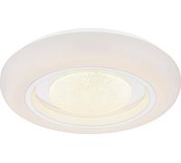 Lámpara de techo Globo, metal blanco, LED
