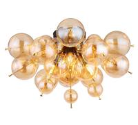 Globo Lighting Udo lámpara de techo 3x25 W negro-oro-ámbar 15633DA