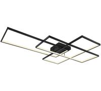 Lámpara de techo Globo, metal negro mate, con tecnología LED