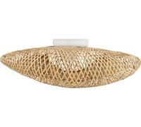 Lámpara de techo HAVANA S, madera natural y blanco, 1xE27, 25W, bambú, dimensiones: 39x50x50 cm, IP20, Nowodvorski Lighting