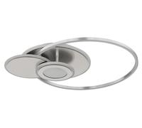Lámpara de techo LED BELTRAN, acero inoxidable, plateado, regulable, 56 cm de largo