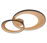 Lámpara de techo LED - Color dorado y amarillo - - Metal - Ancho: 85 cm - Regulable