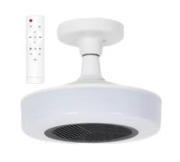 Lámpara De Techo LED Con Calefactor Integrado - Ventilador Calentador Cerámico PTC 400W Y Mando A Distancia | Dispositivo 3-en-1 Iluminación Calefacción Ventilación Para Baño, Dormitorio, Cocina,