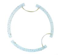 Lámpara de techo LED de 26 cm, 72 W, regulable (tira de luz) | Material acrílico, duradero, resistente a los arañazos, diseño moderno, longitud de arco precisa de 26 cm