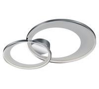 Plafón led redondo cromo aluminio 4300 lm blanco cálido (3000k) ø85 cm ip20