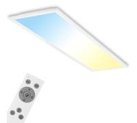 Lámpara de techo LED Di-Ka CCT, modelo Piatto, ultraplana, 100 x 25 cm, color blanco