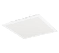 Lámpara de techo LED EGLO Bottazzo, lámpara de techo con mando a distancia, panel ultrafino con retroiluminación, lámpara de escritorio regulable, blanco cálido - blanco frío, RGB, 30x30 cm