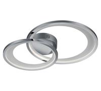 Lámpara de techo LED GRANADA, cromada, de 59 cm de ancho