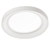 Lámpara de techo LED HIVE, fabricada en metal blanco mate, 40W, diámetro 50 cm