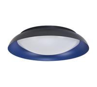 Lámpara de techo LED LEDVANCE Orbis Plate, color -azul, 45W, 2200 lúmenes, 3000K, 480mm, luz blanca cálida agradable, regulable en 3 niveles mediante un interruptor, protección IP20, tornillos y tacos