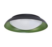 Lámpara de techo LED LEDVANCE Orbis Plate, color -verde, 35W, 1700 lúmenes, 3000K, 430mm, luz blanca cálida agradable, regulable en 3 niveles mediante un interruptor, protección IP20, tornillos y taco