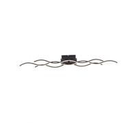 Lámpara De Techo LED Metal Negro 97,5 CM Largo 3000K Deckenleuchte Salón