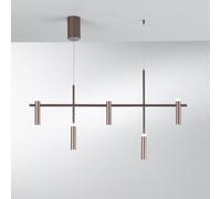 Lámpara de techo LED moderna, de metal, con 5 luces y diseño de candelabro