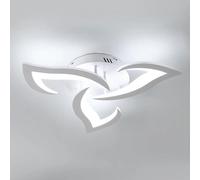 Lámpara de techo LED moderna, lámpara de techo creativa de 36W con diseño de pétalos, lámpara de techo acrílica blanca fría de 6500K para dormitorio M