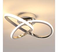 Lámpara de techo LED moderna, luz de techo LED de 30W 3375LM con forma de flor para dormitorio, pasillo, luz cálida 3000K M