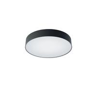 Lámpara De Techo LED Negra Ø 40,5cm H: 9cm 4000K 2200lm Redonda Plana