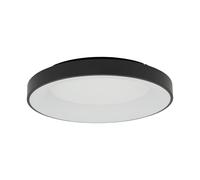 Lámpara De Techo LED Negra De Metal Ø48 Cm Neutro 60 W Lámpara De Techo Redonda