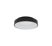 Lámpara De Techo LED Negro Metal Cocina Ø38 CM Blanco Neutro 32W Deckenleuchte