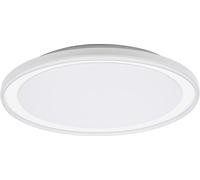 Lámpara de techo LED OSRAM ORBIS Pederson, con aro de plástico, color blanco, 36W, 2600 lúmenes, 3000K, luz blanca cálida agradable, diámetro de 550 mm, protección IP20, tornillos de montaje y tacos i