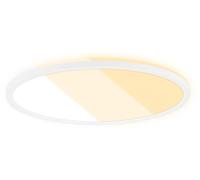 Briloner Lámpara de Techo LED para Salón, Lámpara LED Plana, Panel LED, Color de Luz Ajustable, Retroiluminación, Blanco, 42 cm x 2.9 cm, 22 W, 3000 Lúmenes, White