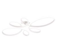 Lámpara de techo LED Trio Fly, 32W, regulable, color blanco mate, tono tro