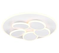 Lámpara de techo LED Trio Leuchten Mandela, 35W, blanco cálido/blanco frío, color blanco