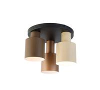 Agudo Plafón (120 W, Ø x Al: 30 x 24,5 cm, Negro, Gris, E27)