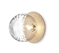 Lámpara de Techo Liila 1 Dorada y Cristal Transparente Grande