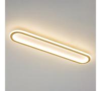 Lámpara de Techo Lineal Moderna para Pasillo, Lámpara de Techo Led de Latón, Luminarias de Techo Semiempotrada de para Entrada, Luminaria de Techo de Tira Larga (Cri 85+)/60 cm