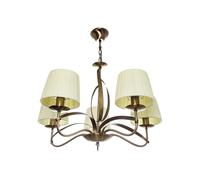 Lampara de techo metal color dorado serie detroit 60cm