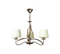 Lampara de techo metal color dorado serie detroit 60cm