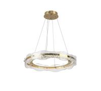 Lampara de techo metal color dorado serie lira 60cm
