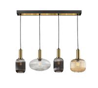 Lampara de techo metal color negro serie norma 98cm